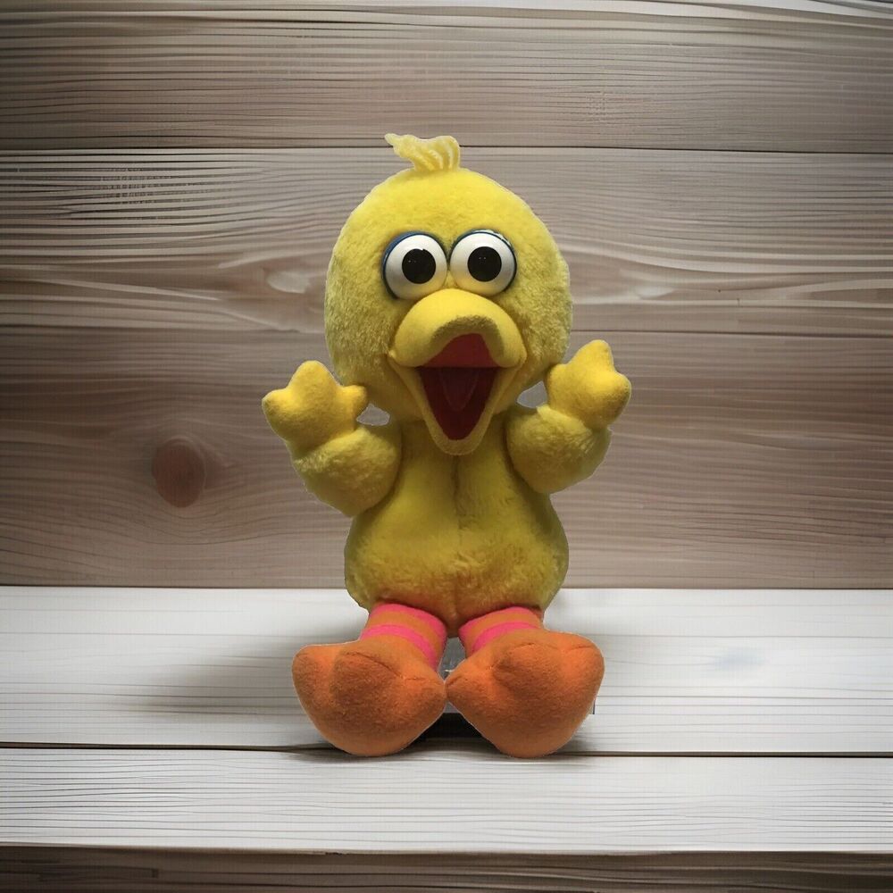 Vintage Tyco Big Bird Plush 1996 Sesame Street Baby Toy 62754 Jim Henson NonWork
